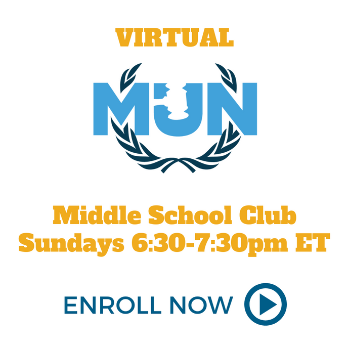 2023-24 Middle School Model UN Club Sunday 6:30pm-7:30pm US ET  - Registration Form