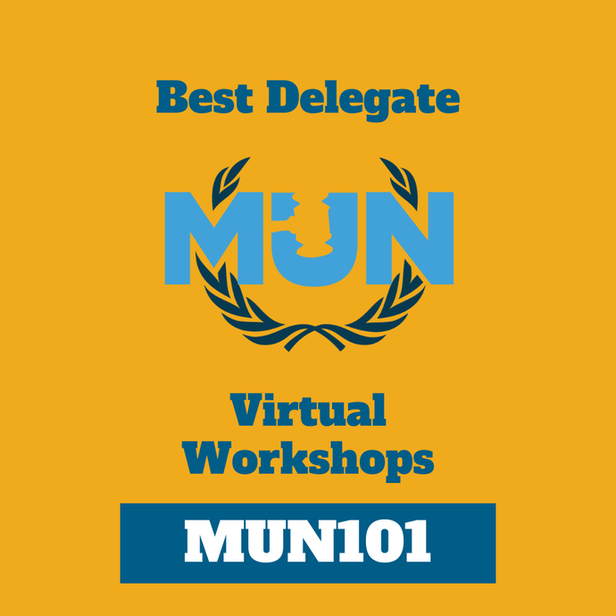 MUN101: Get Started and Prepare for your 1st MUN Conference - January 13 12-3 pm Eastern Time